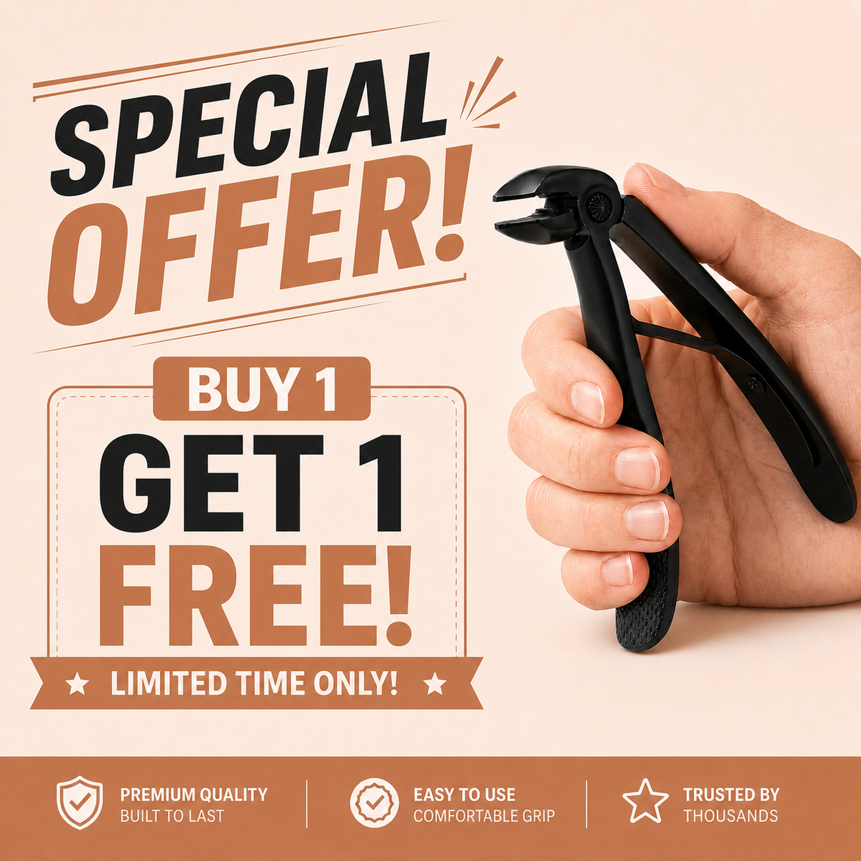 Getinhalux® Nail Clipper for Seniors | Cuts Thick Nails With Less Effort